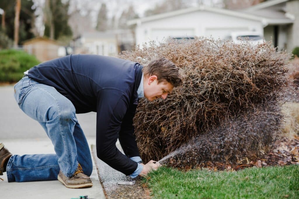 sprinkler repair lawn maintenance
