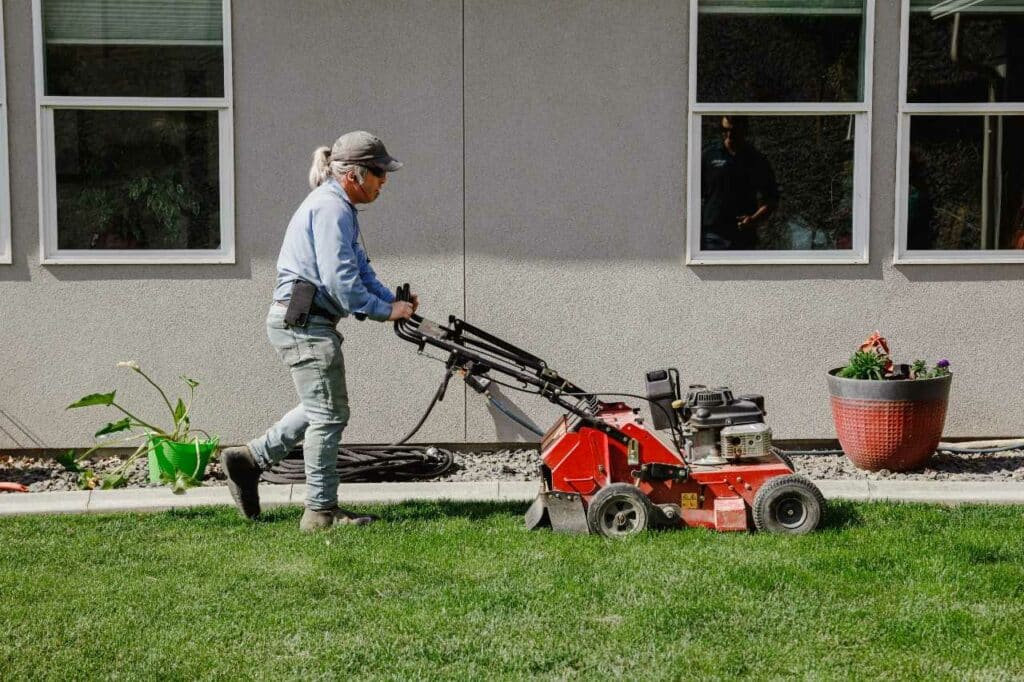 mowing lawn regularly Colonial Lawn and Garden