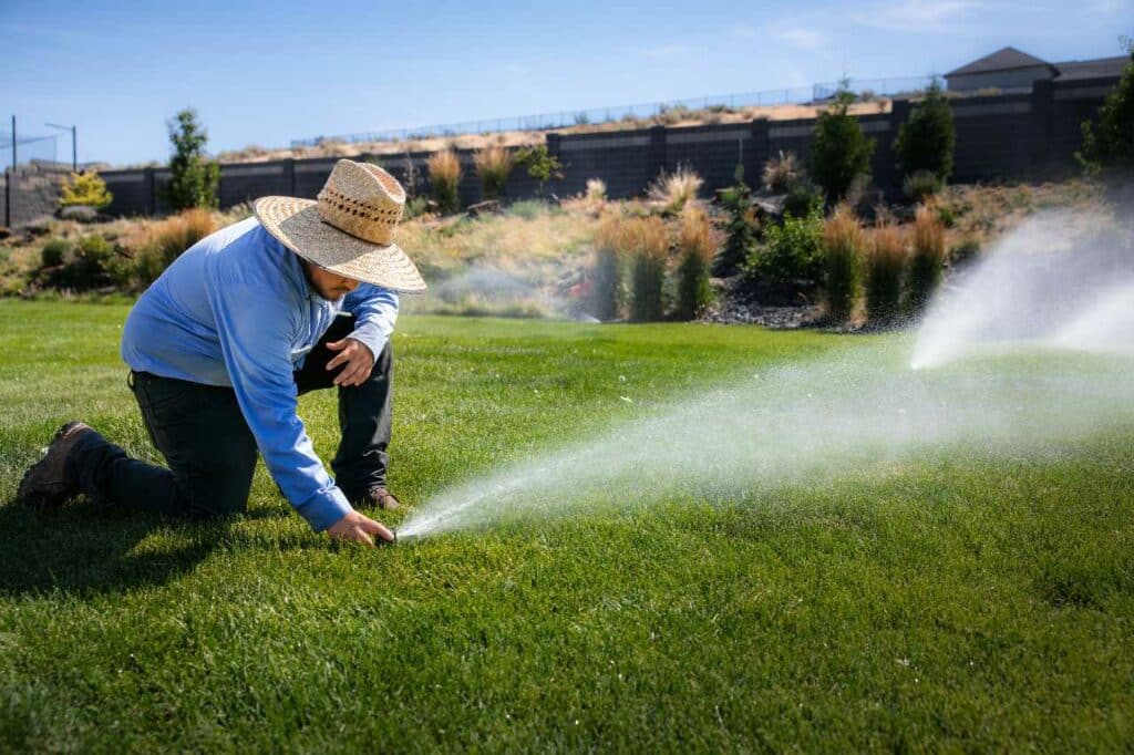 regular sprinkler maintenance by Colonial Lawn & Garden
