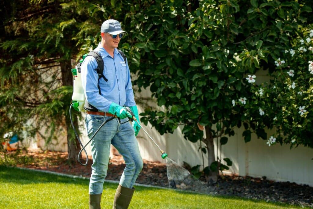 Colonial Lawn & Garden performing preventative pest control measures